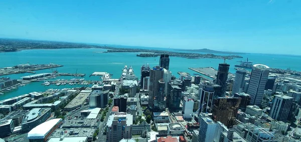 Port Wiaduktu Auckland Nowa Zelandia Grudzień 2019 Piękna Scena Otaczająca — Zdjęcie stockowe