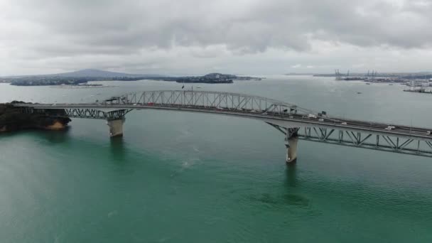 Viadukt Harbour Auckland Nový Zéland Prosince 2019 Amazing Auckland Harbour — Stock video