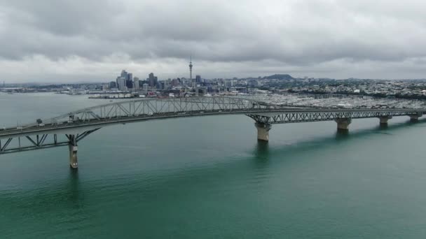 Viaduct Harbour Auckland Nueva Zelanda Diciembre 2019 Amazing Auckland Harbour — Vídeos de Stock