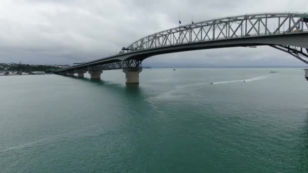 Viadukt Harbour Auckland Nový Zéland Prosince 2019 Amazing Auckland Harbour — Stock video