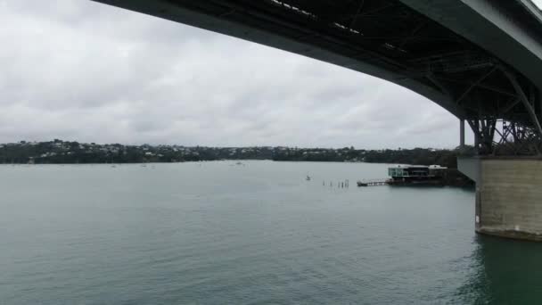 Viaduct Harbour Auckland Nova Zelândia Dezembro 2019 Amazing Auckland Harbour — Vídeo de Stock