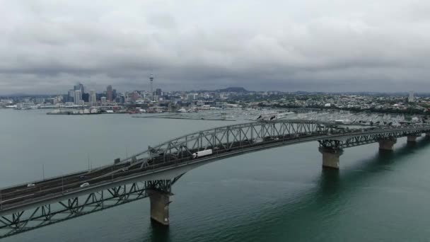 Viaduct Harbour Auckland Nueva Zelanda Diciembre 2019 Amazing Auckland Harbour — Vídeos de Stock