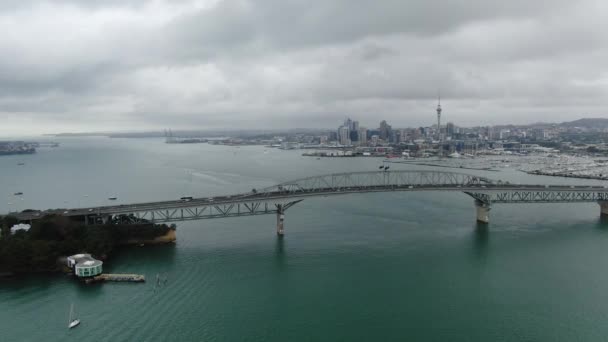 Viaduct Harbour Auckland Nieuw Zeeland December 2019 Amazing Auckland Harbour — Stockvideo