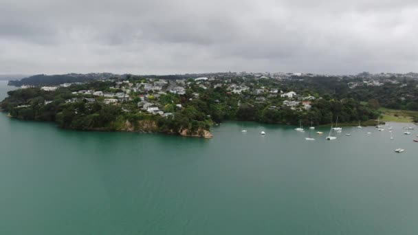 Viadukt Harbour Auckland Nový Zéland Prosince 2019 Amazing Auckland Harbour — Stock video