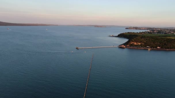 Viaduct Harbour Auckland Nova Zelândia Dezembro 2019 Judges Bay Okahu — Vídeo de Stock