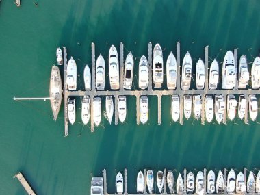 Viyadük Limanı, Auckland / Yeni Zelanda - 29 Aralık 2019: Viyaduct Limanı, Prenses Rıhtımı, marina Körfezi, Wynyard, St Marys Körfezi ve Westhaven, Yeni Zelanda 'nın tamamı
