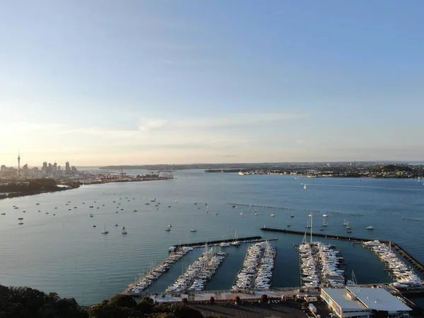 Viaduct Harbour Auckland Nuova Zelanda Dicembre 2019 Bellissima Scena Che — Foto Stock