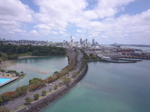 Viaduct Harbour Auckland New Zealand December 2019 Beautiful Scene Surrounding — Stock Photo, Image