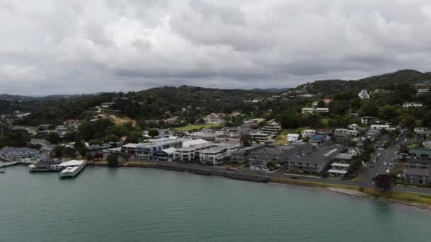 Paihia Bay Islands New Zealand December 2019 Scenic Seaside Village — 비디오