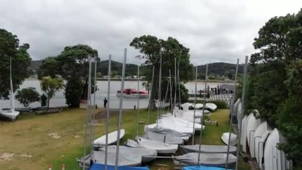 Paihia Bahía Las Islas Nueva Zelanda Diciembre 2019 Pueblo Costero — Vídeos de Stock