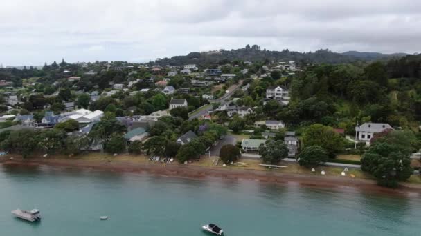 Russell Bahía Las Islas Nueva Zelanda Diciembre 2019 Scenic Peaceful — Vídeos de Stock