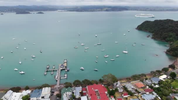 Russell Baie Des Îles Nouvelle Zélande Décembre 2019 Village Pittoresque — Video