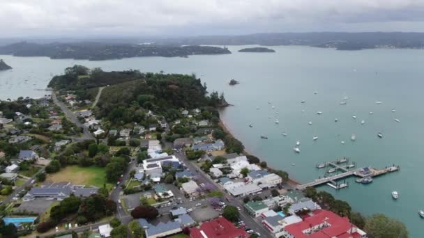 Russell Bay Islands New Zealand December 2019 Scenic Peaceful Seaside — 비디오