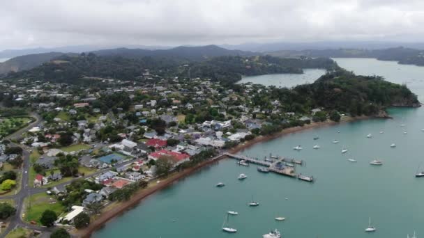 Russell Baie Des Îles Nouvelle Zélande Décembre 2019 Village Pittoresque — Video