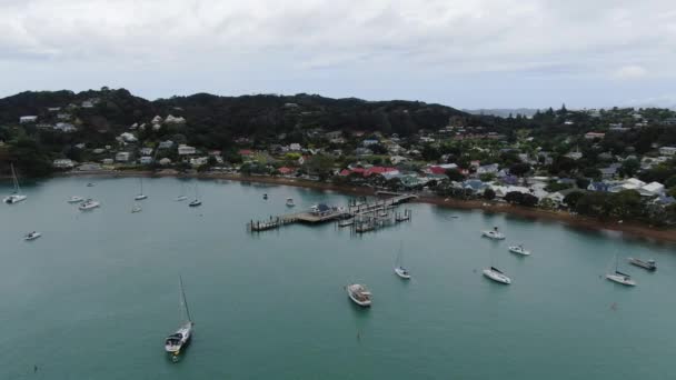 Russell Bahía Las Islas Nueva Zelanda Diciembre 2019 Scenic Peaceful — Vídeos de Stock