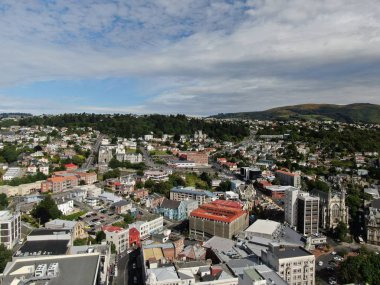 Dunedin, Otago / Yeni Zelanda - 29 Aralık 2019: Dunedin şehri Yeni Zelanda ve kırsal alanlarının Görkemli Sahil Manzarası