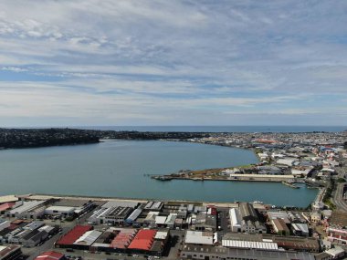 Dunedin, Otago / Yeni Zelanda - 29 Aralık 2019: Dunedin şehri Yeni Zelanda ve kırsal alanlarının Görkemli Sahil Manzarası