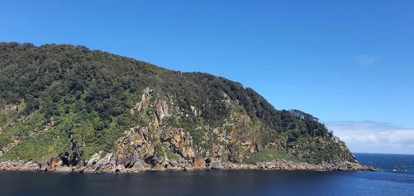 Majestätiska Bergen Och Dramatiska Vattenfallen Milford Sound Och Tvivelaktiga Sound — Stockfoto