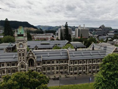 Dunedin, Otago / Yeni Zelanda - 29 Aralık 2019: Dunedin şehri Yeni Zelanda ve kırsal alanlarının Görkemli Sahil Manzarası