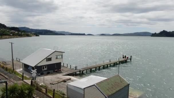 Dunedin Otago New Zealand Δεκεμβρίου 2019 Majestic Coast View Dunedin — Αρχείο Βίντεο