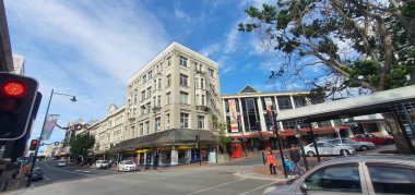 Dunedin, Otago / Yeni Zelanda - 29 Aralık 2019: Dunedin şehri Yeni Zelanda ve kırsal alanlarının Görkemli Sahil Manzarası