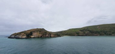 Dunedin, Otago / Yeni Zelanda - 29 Aralık 2019: Dunedin şehri Yeni Zelanda ve kırsal alanlarının Görkemli Sahil Manzarası