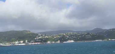 Dunedin, Otago / Yeni Zelanda - 29 Aralık 2019: Dunedin şehri Yeni Zelanda ve kırsal alanlarının Görkemli Sahil Manzarası
