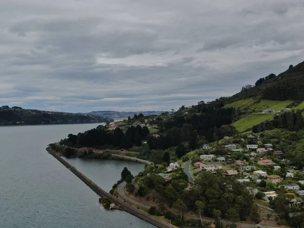 Dunedin Otago Nueva Zelanda Diciembre 2019 Majestuosa Vista Costa Ciudad —  Fotos de Stock