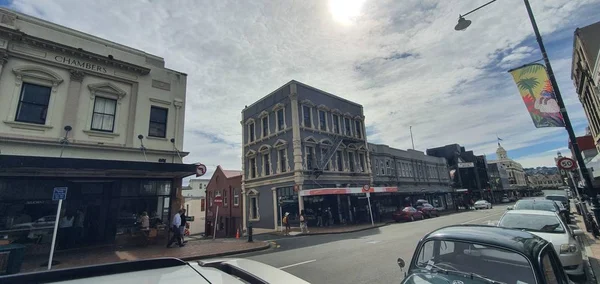 Dunedin Otago Nueva Zelanda Diciembre 2019 Majestuosa Vista Costa Ciudad — Foto de Stock