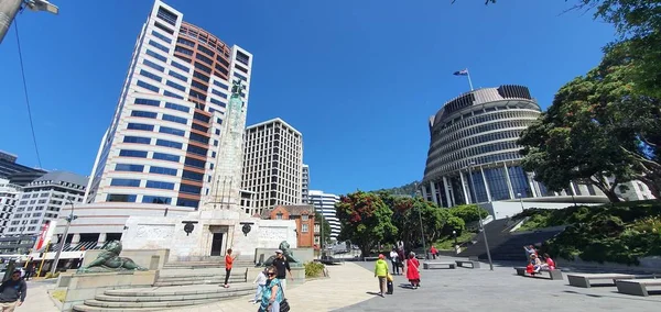 Dunedin Otago Nueva Zelanda Diciembre 2019 Majestuosa Vista Costa Ciudad — Foto de Stock