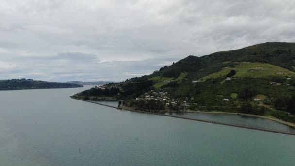 Dunedin Otago New Zealand December 2019 Majestic Coast View Dunedin — Stock Video