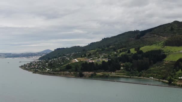 Dunedin Otago Nieuw Zeeland December 2019 Het Majestueuze Uitzicht Kust — Stockvideo
