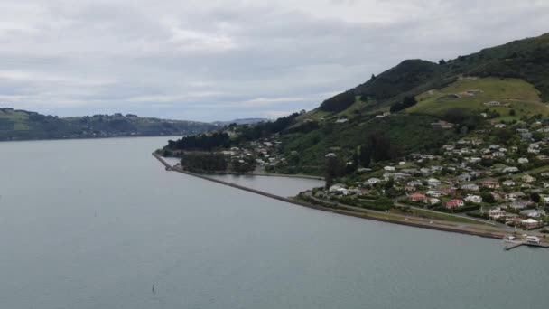 Dunedin Otago Nuova Zelanda Dicembre 2019 Maestosa Vista Sulla Costa — Video Stock