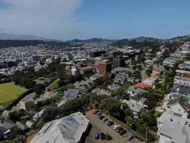 Dunedin, Otago / Yeni Zelanda - 29 Aralık 2019: Dunedin şehri Yeni Zelanda ve kırsal alanlarının Görkemli Sahil Manzarası