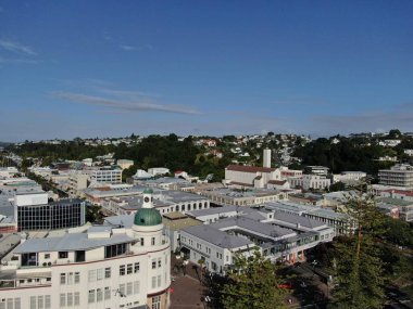 Napier, Kuzey Adası / Yeni Zelanda - 29 Aralık 2019: Napier, Yeni Zelanda 'nın Art Deco Başkenti; kentin simgeleri, manzarası ve güzel çevresi