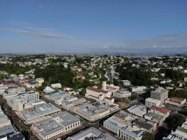 Napier, Kuzey Adası / Yeni Zelanda - 29 Aralık 2019: Napier, Yeni Zelanda 'nın Art Deco Başkenti; kentin simgeleri, manzarası ve güzel çevresi