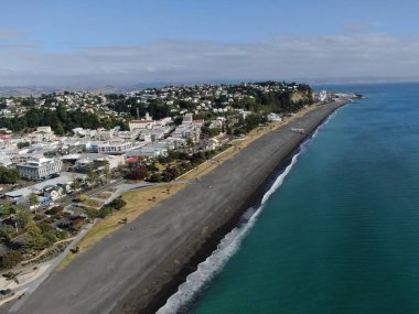 Napier, Kuzey Adası / Yeni Zelanda - 29 Aralık 2019: Napier, Yeni Zelanda 'nın Art Deco Başkenti; kentin simgeleri, manzarası ve güzel çevresi