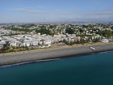 Napier, Kuzey Adası / Yeni Zelanda - 29 Aralık 2019: Napier, Yeni Zelanda 'nın Art Deco Başkenti; kentin simgeleri, manzarası ve güzel çevresi