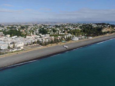 Napier, Kuzey Adası / Yeni Zelanda - 29 Aralık 2019: Napier, Yeni Zelanda 'nın Art Deco Başkenti; kentin simgeleri, manzarası ve güzel çevresi