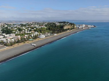 Napier, Kuzey Adası / Yeni Zelanda - 29 Aralık 2019: Napier, Yeni Zelanda 'nın Art Deco Başkenti; kentin simgeleri, manzarası ve güzel çevresi