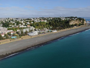 Napier, Kuzey Adası / Yeni Zelanda - 29 Aralık 2019: Napier, Yeni Zelanda 'nın Art Deco Başkenti; kentin simgeleri, manzarası ve güzel çevresi
