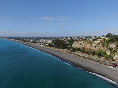 Napier, Kuzey Adası / Yeni Zelanda - 29 Aralık 2019: Napier, Yeni Zelanda 'nın Art Deco Başkenti; kentin simgeleri, manzarası ve güzel çevresi