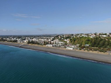 Napier, Kuzey Adası / Yeni Zelanda - 29 Aralık 2019: Napier, Yeni Zelanda 'nın Art Deco Başkenti; kentin simgeleri, manzarası ve güzel çevresi