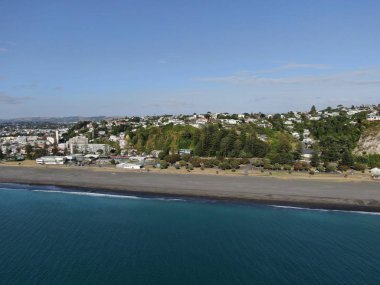 Napier, Kuzey Adası / Yeni Zelanda - 29 Aralık 2019: Napier, Yeni Zelanda 'nın Art Deco Başkenti; kentin simgeleri, manzarası ve güzel çevresi