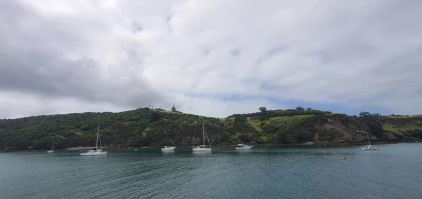 新西兰奥克兰威海克岛 2019年12月31日 新西兰威海克岛 拥有迷人的海滩 海岸线 山地和葡萄园 — 图库照片