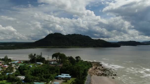 Santubong Sarawak Malaysia Januari 2020 Desa Santubong Pantai Dan Pemandangan — Stok Video