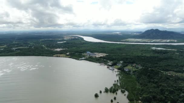 Santubong Sarawak Malaysia Січня 2020 Сценічне Село Сантубонг Пляжі Прибережні — стокове відео