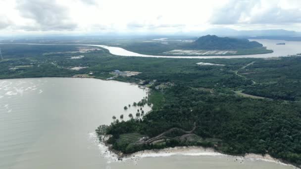 Santubong Sarawak Maleisië Januari 2020 Het Scenic Santubong Village Stranden — Stockvideo