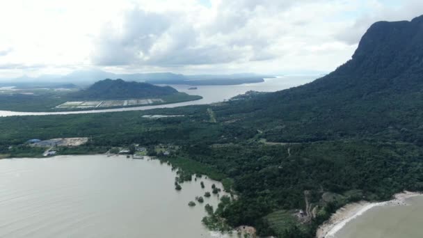 Santubong Sarawak Malezya Ocak 2020 Scenic Santubong Village Santubong Bölgesi — Stok video