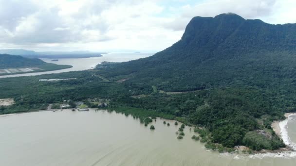 Santubong Sarawak Malásia Janeiro 2020 Scenic Santubong Village Praias Vista — Vídeo de Stock
